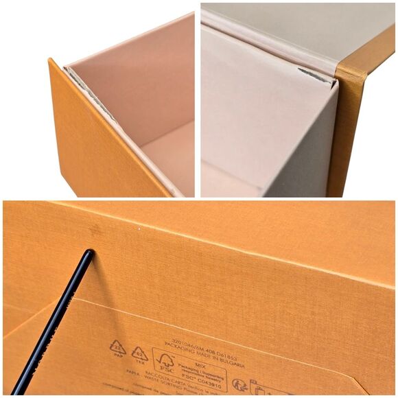 Authentic Louis Vuitton Luxury Orange Blue Empty Box 10.75"x 7.25"x3.125" & Bag - Picture 15 of 15